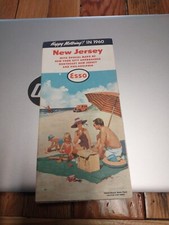 Happy Motoring In 1960 New Jersey Esso Roadmap Vintage