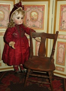 vintage doll chair