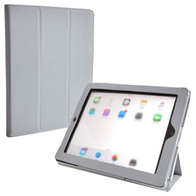 Schutzhülle Case Kunstleder Tasche grau Cover Hülle für Apple iPad mini 1 2 3