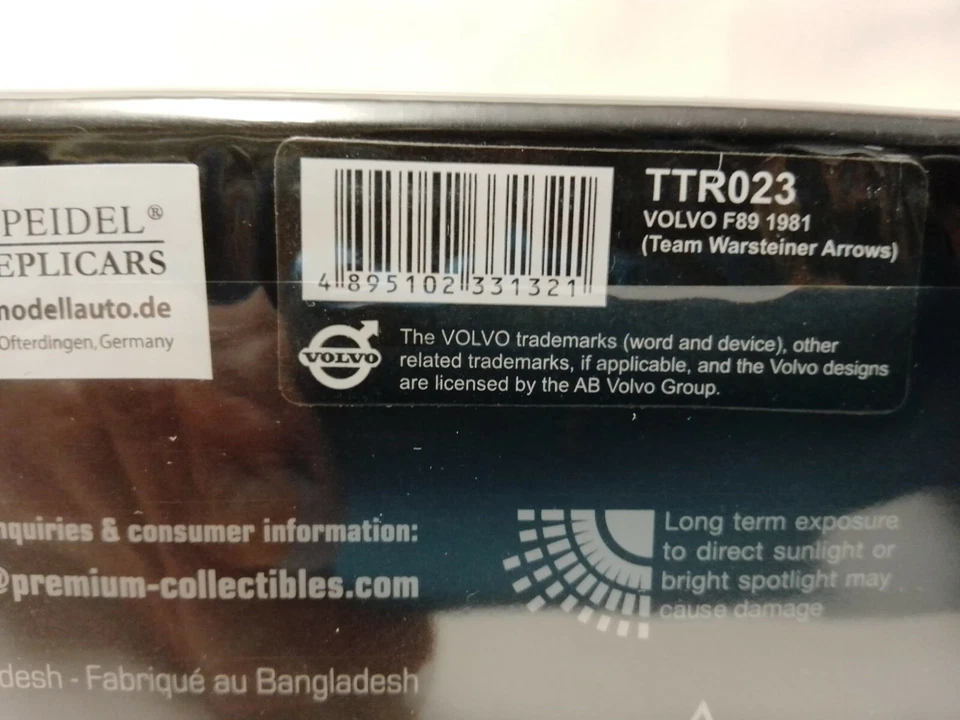 IXO Volvo F89 Arrows Warsteinerl F1 car transporter 1981 1/43 TTR023 - Immagine 3 di 3