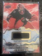Filip Gustavsson 2021-22 Ud Ice Hockey Premieres Jersey Patch