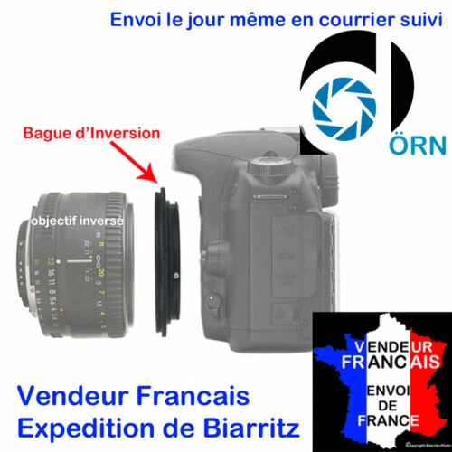 Bagues d'adaptation Olympus pour objectif et filtre