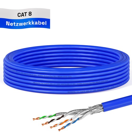 CAT8 8.1 KUPFER CU LSZH Netzwerkkabel Verlegekabel AWG22 Daten Kabel Halogenfrei - Afbeelding 18 van 59