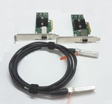 LOT OF 2 MNPA19-XTR MELLANOX 10GB ETHERNET NETWORK INTERFACE CARD W/CABLE