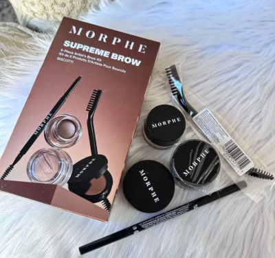 New MORPHE Supreme 5-PC Artist Brow Kit~Biscotti~Pencil/Powder/Wax/Cream/Brush