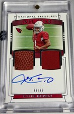 2019 National Treasures NFL Gear Kyler Murray RPA Rookie Patch Auto 69/99