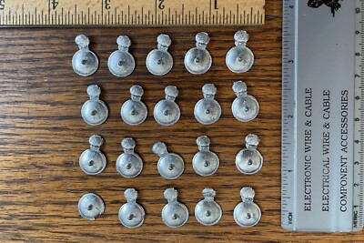 20 VINTAGE 25MM/28MM SAXON BUCKLER SHIELDS WITH LARGE BOSS  UNPAINTED UNUSED