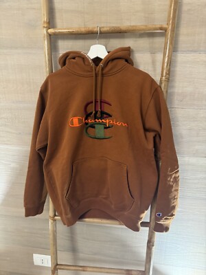 Supreme Champion Logo Hoodie Braun