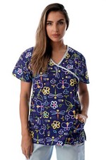 Just Love Women  s Scrub Tops - V-Neck Nursing Scrubs with 2 Pockets
