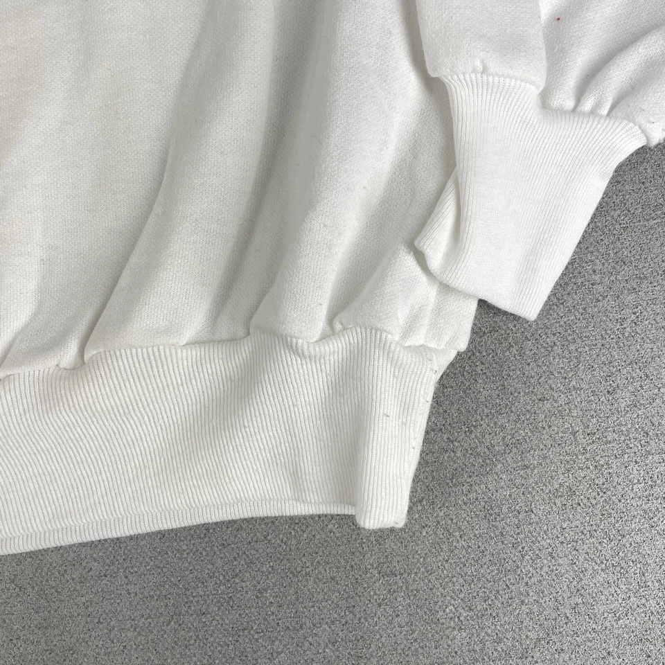 Vintage 90s NutCracker Christmas Women M Crewneck Sweatshirt Poinsettia Ornament - Image 2 of 4