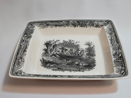 Große Servier Schale Platte Villeroy & Boch V&B Artemis Jagd 29x25x7 cm