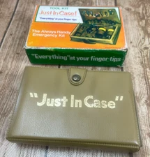 Vintage Just In Case TOOL KIT With Box