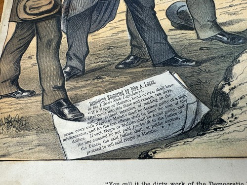 2 C1885 PUCK Magazine Lithos, Republicans Egyptian Vault & John A Logan ~ GILLAM - Picture 15 of 22