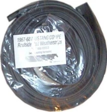 67-68 MUSTANG COUPE ROOFRAIL WEATHERSTRIP-USA
