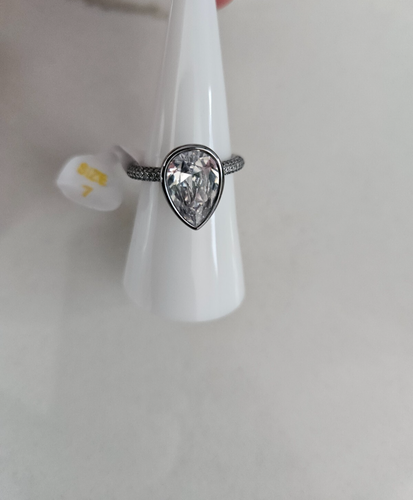 Bomb Party diamond cz hematite ring size 7 We run the world