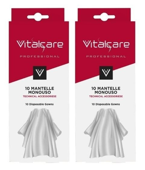 2x Vitalcare Kit of 10 Disposable Hair Cutting Capes Brand New - Pack of 2
