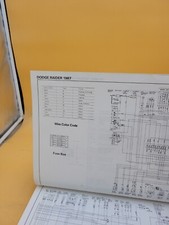 1987 Klm Automotive Dodge Raider Electrical Wiring Diagrams Guide Sheets