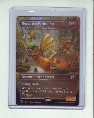 Sprite Dragon Dorat The Perfect Pet Godzilla Series Russian Foil Mtg Collectible Card Games Accessories Aidinsalih Magic The Gathering Cards Merchandise