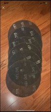 Qty 6 - 17" Silicon Carbide Resin Screen Discs No Hole 120 Grit