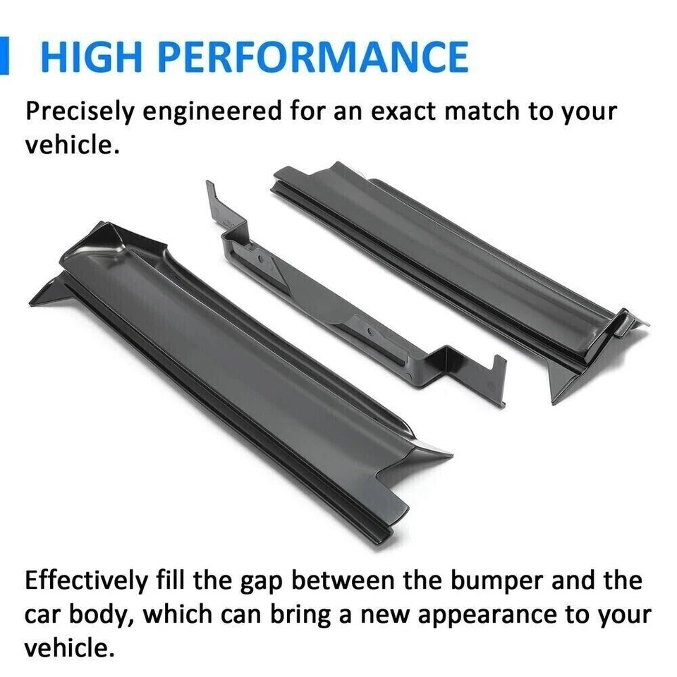 For 1977 1978 1979 Cadillac DeVille Fleetwood Brougham Rear Bumper Fillers 3PCS - Image 3 of 4