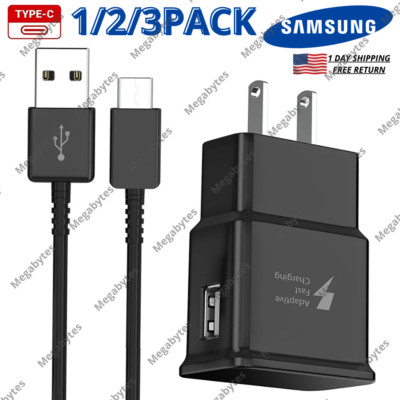 USB Power Adapter Fast Charger Phone Type C Charging Cable For Samsung Google LG