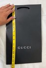 Gucci Paper Reusable Shopping Bag Rope Handle Black Large 15" x 9 "x5,5"