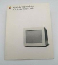 Vintage Apple AppleColor High-Resolution RGB Monitor Owner's Guide--New