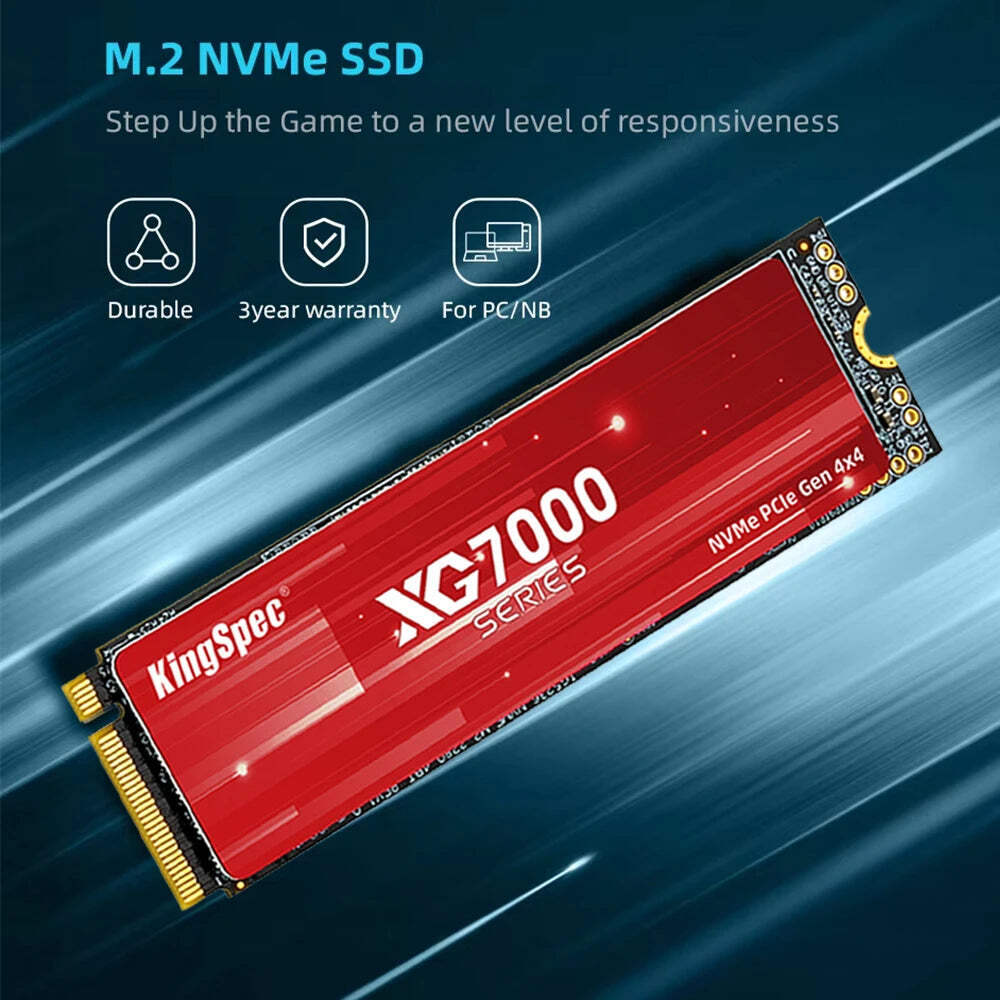 『新品未使用』　KingSpec 2280 NVMe SSD 4TB M.2 KingSpec SSD M2 Gen4 NVMe 1TB 2TB 4TB Drive M.2 2280 PCIe