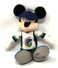 2009 Walt Disney World Mickey Mouse 10" Bean Bag Plush Basketball Outfit