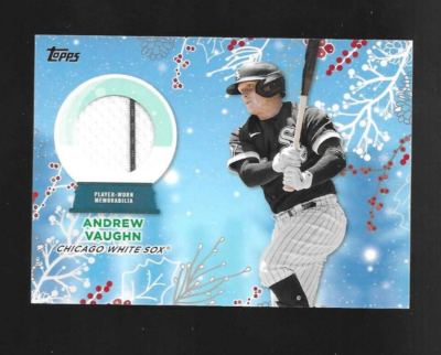 ANDREW VAUGHN 2023 Topps HOLIDAY MEGA JERSEY RELIC CHICAGO WHITE SOX