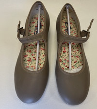 Capezio 3800 Tan Mary Jane Tap Shoe Multiple Sizes FREE SHIPPING 