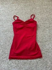 No Boundaries Juniors Y2K Fairy Dainty Lace Trim Cami Tank Top Size Large