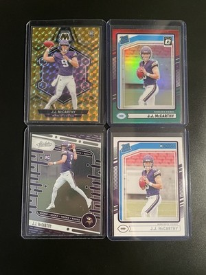 2024 Mosaic Gold  J.J. McCarthy Rookie Card +3 More