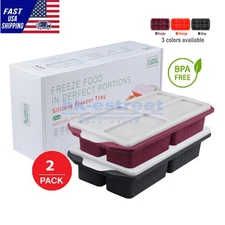 CulinaryCubed 2 Pack Stackable Food Storage Containers Airtight & Leakproof Set