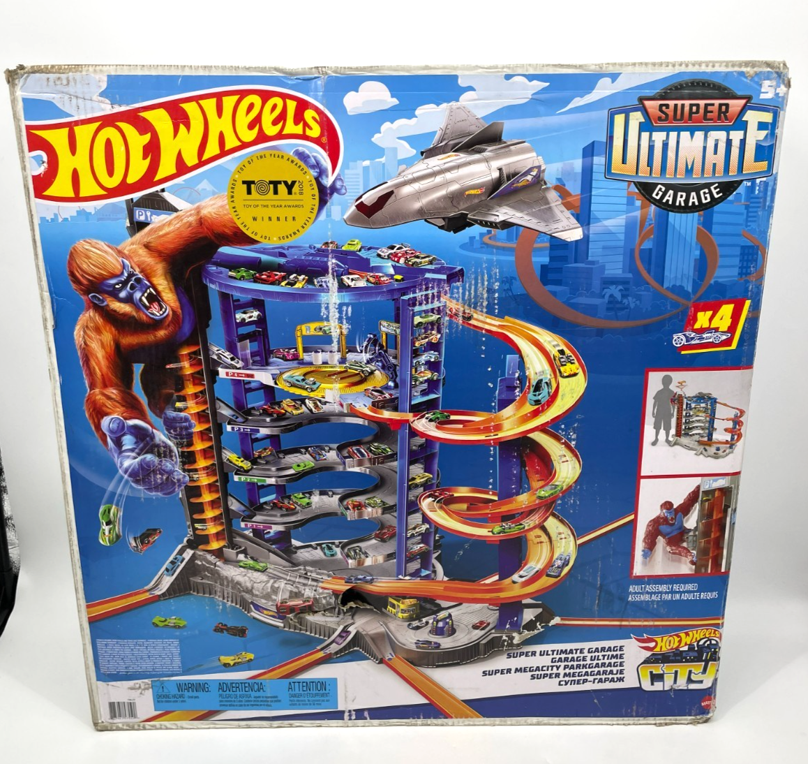 Hot Wheels Super Ultimate Garage Toy Car Track Set 4 1:64 Scale