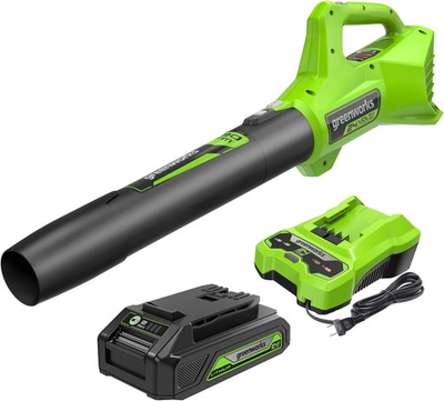 #ad Greenworks Axial Blower 24V Cordless 90 MPH Battery and Charger Included 24B315 $77.95