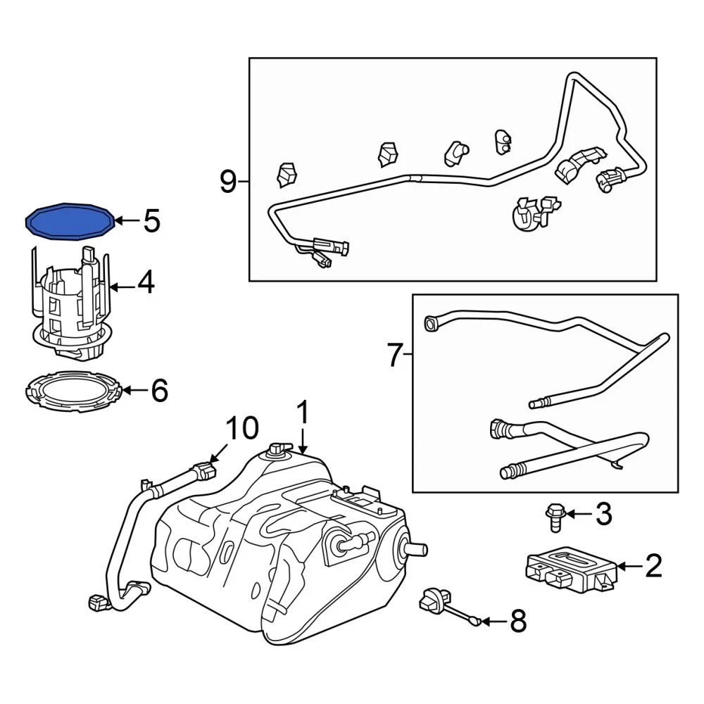 For Ram 2500 2018-2024 Ram 68101172AA Diesel Exhaust Fluid DEF Pump O-Ring