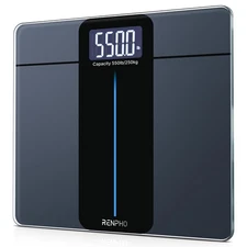 RENPHO Digital Bathroom Scale for Body Weight LCD Display Weighing Machine 550lb