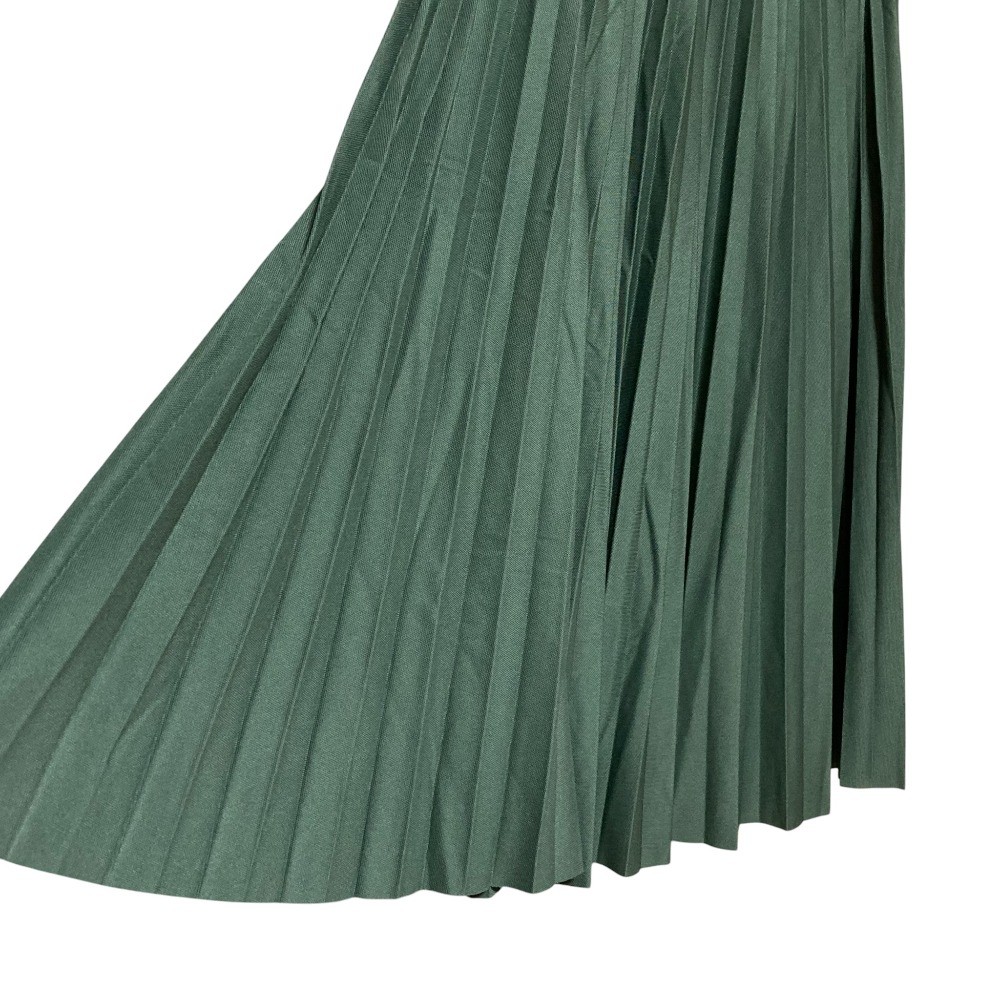 LACOSTE Midi Pleated Skirt, Size Small, Green Women USED thumbnail 3