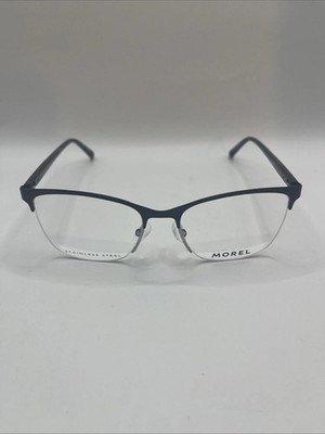 Morel June 2 SP05 Black/Grey Eyeglasses Metal Frame 52-17-140 New