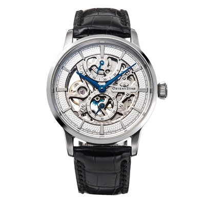 Unused ORIENT STAR Skeleton RK-AZ0002S Silver Men's Watch in Box