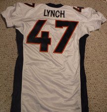 DENVER BRONCOS JOHN LYNCH AUTHENTIC JERSEY 2005 BRONCOS GAME JERSEY SIZE 50