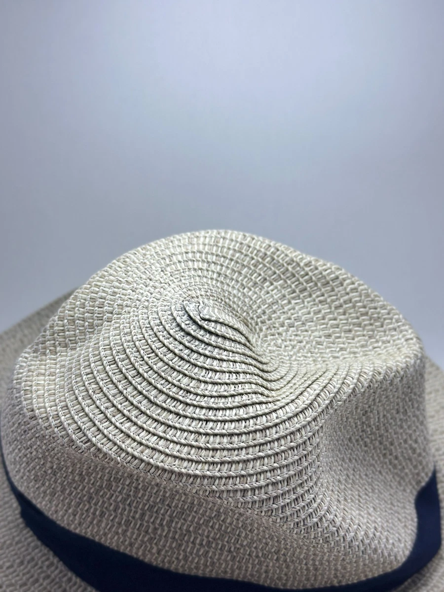 Hecho en Italia Sombrero de Paja Fedora Sol Hombres Talla 59 Verano Playa Panamá Estilo Trilby