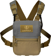 Leupold Non-Magnetic Enclosed Binocular Harness, Tan/Grey, 185627