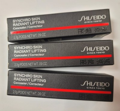 Shiseido Synchro Skin Radiant Lifting Concealer 302 Medium .09oz/2.7gm -Lot of 3