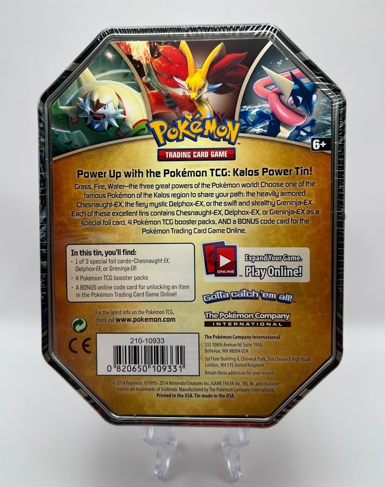 ポケモンBOX 403043) Pokemon 2014 Delphox EX Kalos Power Collectors Tin