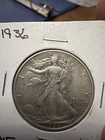 1936 Walking Liberty Half Dollar 50c Silver Actual Coin XF Higher Grade Coin(FM)