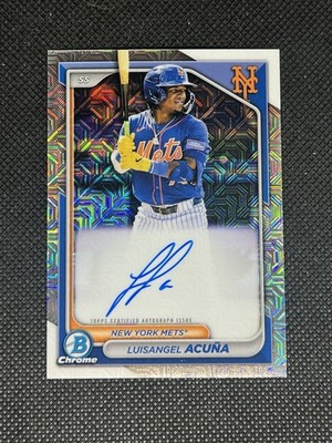 2024 Bowman Chrome Mega Box Prospect Mojo Luisangel Acuna Acuña Auto Autograph