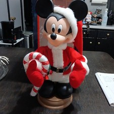 Vtg Mickey Mouse Unlimited Santa Holiday Christmas Animation w/ Box 20&rdquo; WORKS