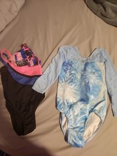 Lot of 2 Gymnastic Leotards for Girls Size 6-6x 1 is Freestyle By Danskin